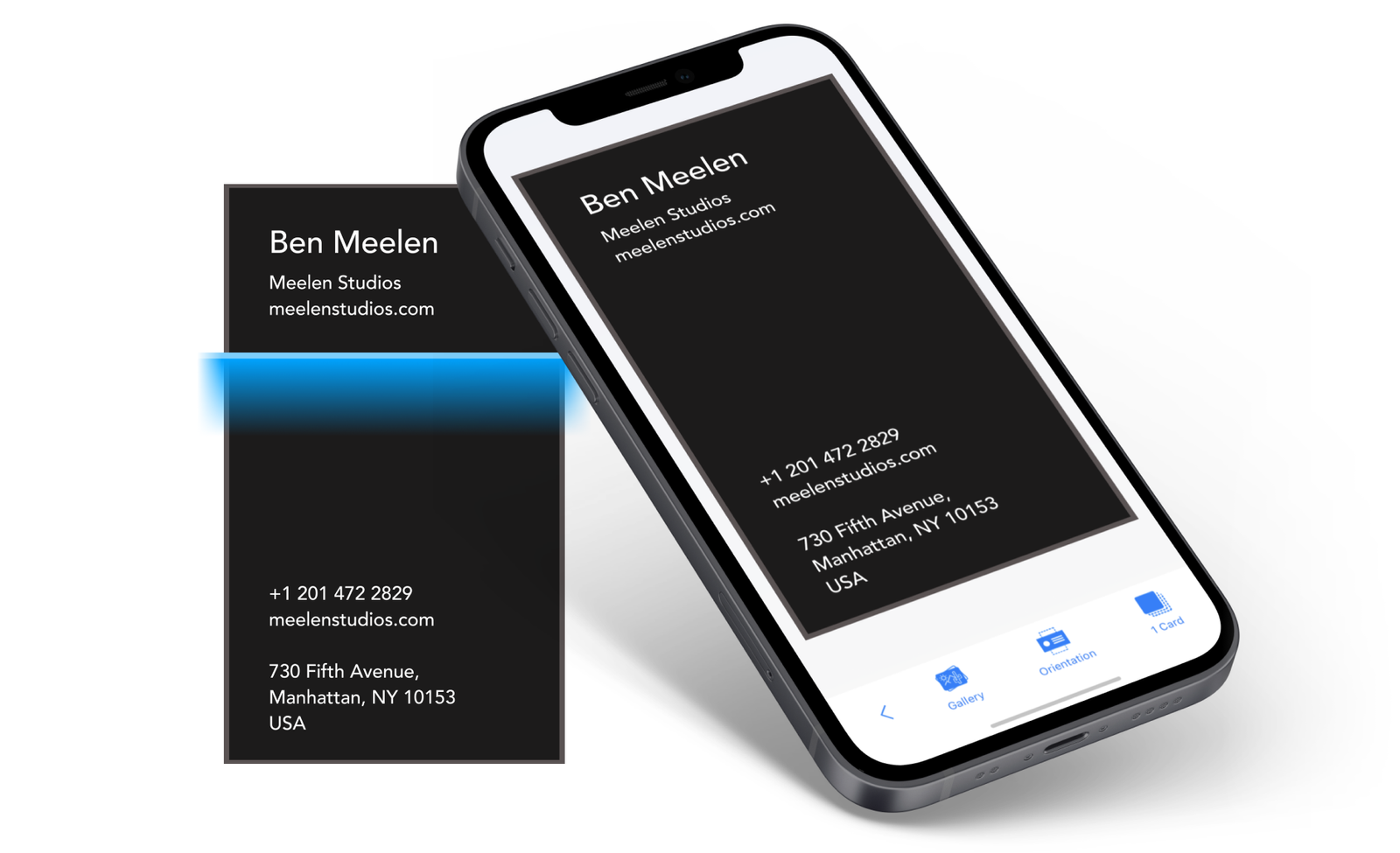 Business Card Reader app by SHAPE